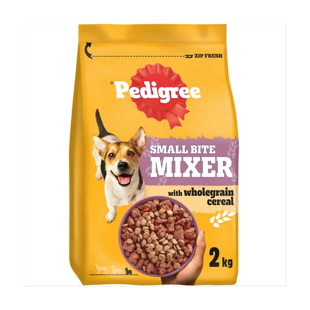 Pedigree dry small breed adult dog food mixer 2kg, imported from the UK