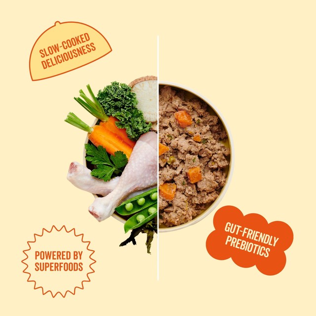 Marleybones wet dog food chicken and superfoods 390g, imported from the UK