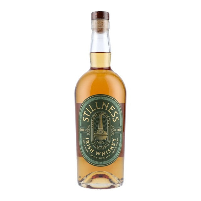 M&S Stillness blended Irish whiskey, imported from the UK