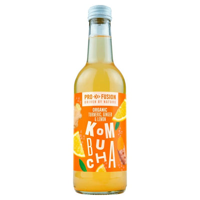 M&S Profusion Økologisk Kombucha Gurkemeie, Sitron & Ingefær Drikke 330ml - Kjøp online hos McGrocer