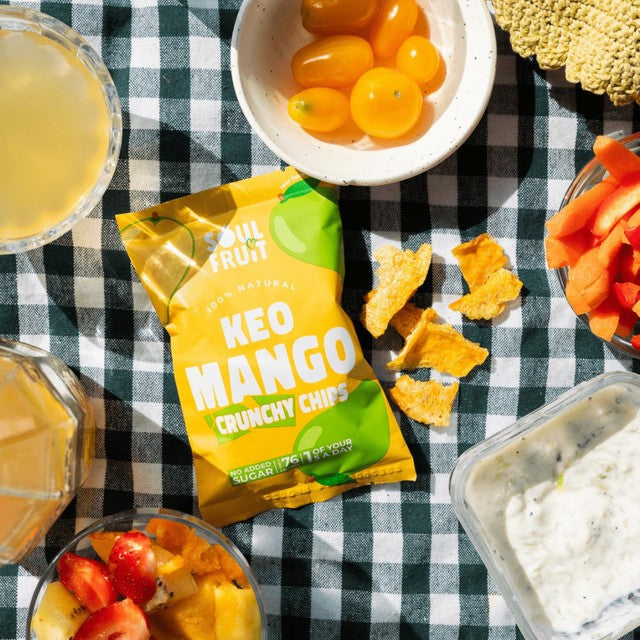 Soul Fruit freeze-dried mango crisps 20g (British brand)