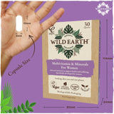Wild Earth women's multivitamin capsules 30 capsules (British brand)