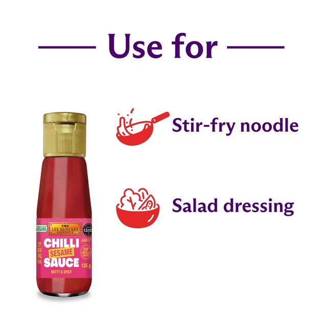 Lee Kum Kee sesame chilli dipping sauce 135g, UK version