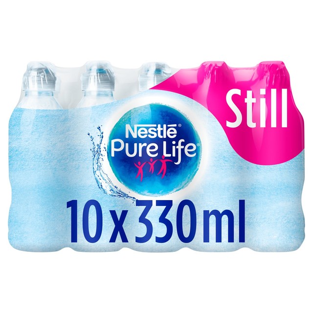 Nestle Pure Life 330ml sports cap water bottle, imported from the UK