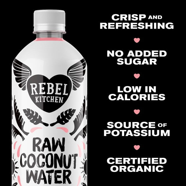 Agua de coco orgánica Rebel Kitchen 750ml importada del Reino Unido
