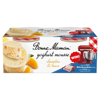 M&S Bonne Maman Clementine & Lemon Mousse Dessert 2 x 70g- Buy online at McGrocer