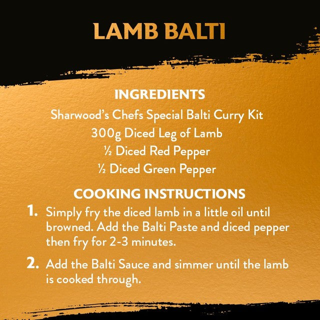 Sharwood's Balti curry sauce kit (British brand)