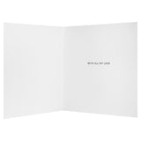 M&S Gold Hearts Husband Anniversary Card 15x15cm, imported from the UK