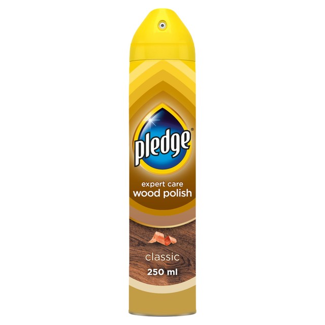 Pledge Wood Polish 250ml, imported from the UK
