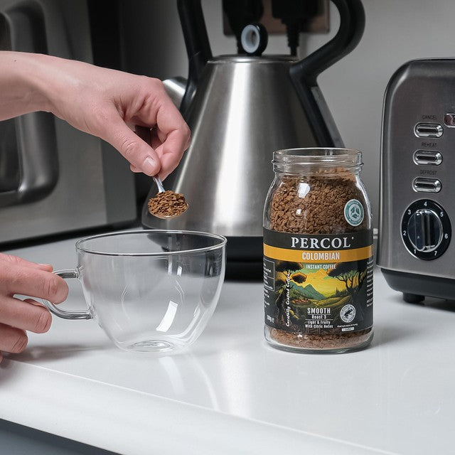 Percol Colombian Instant Coffee 100g, imported from the UK