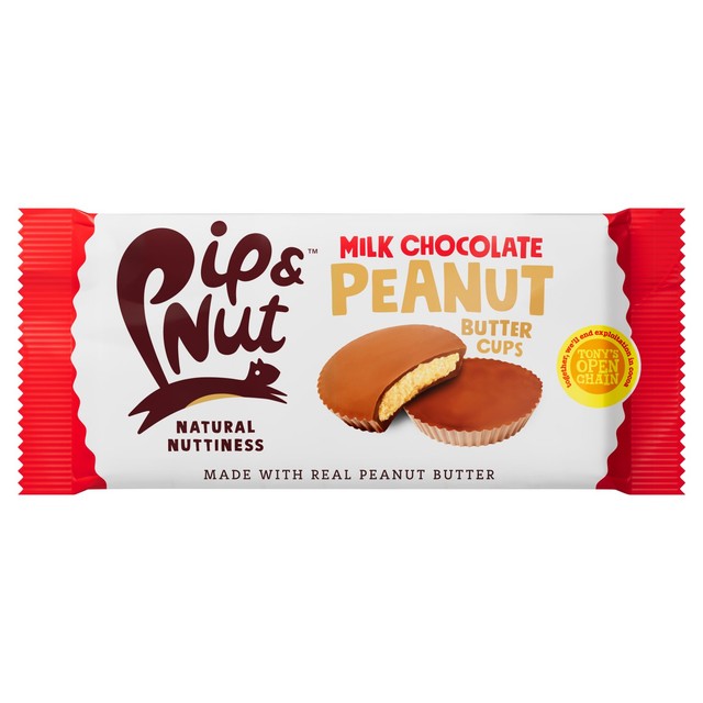 Pip & Nut Milk Chocolate Peanut Butter Cups 31g, imported from the UK