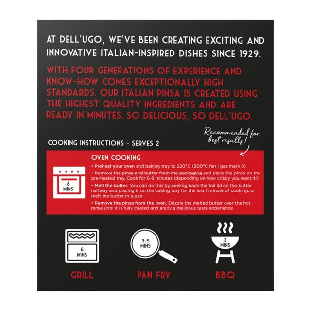 Dell'Ugo Italian Pinsa with Chimichurri Butter 220g - British product