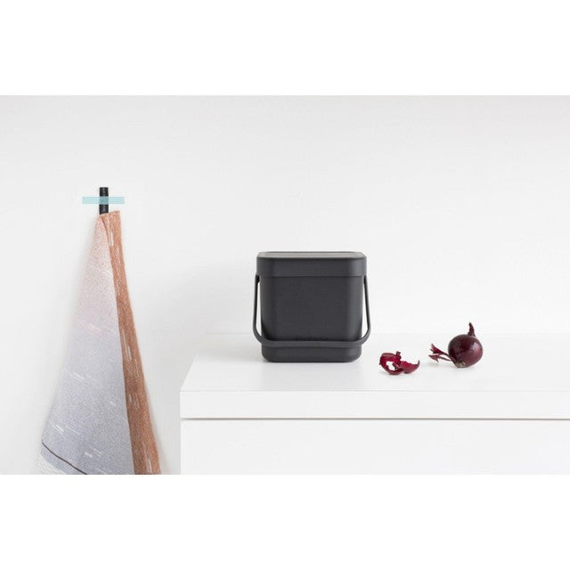 Brabantia Grey compost bin 3 litre - British product