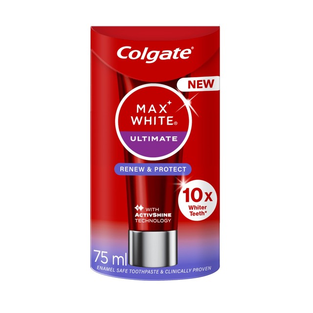 Colgate Max White Ultimate Renewal whitening toothpaste 75ml - British product