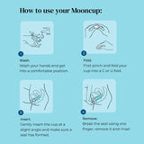Mooncup Original menstrual cup Size A, imported from the UK