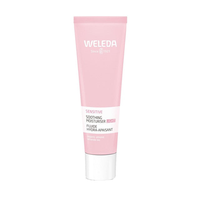 Weleda sensitive soothing light face moisturiser organic almond 30ml (British brand)