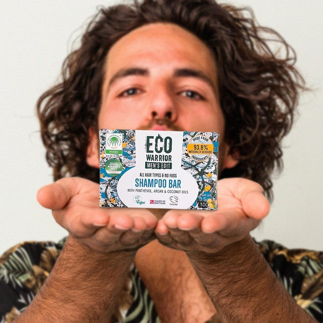 Little Soap Company Eco Warrior Men's Edit Shampoo Bar 100g - British product