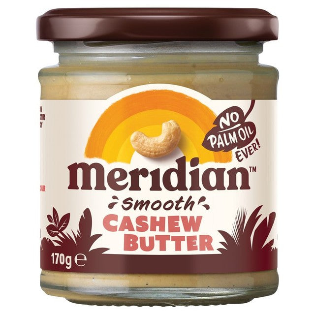 Meridian smooth cashew butter 170g, imported from the UK