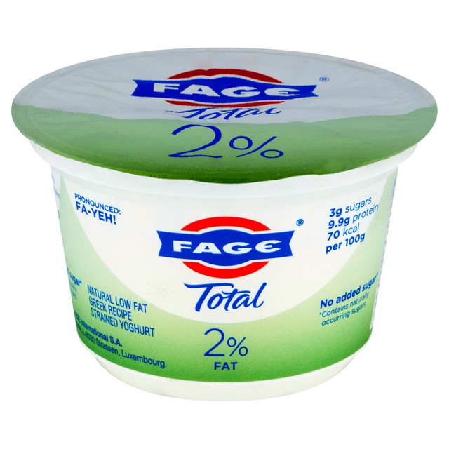Fage Total 2% Low Fat Greek Recipe Strained Yoghurt 150g - British product