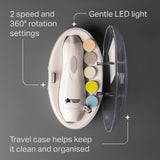 Tommee Tippee Baby Electric Nail Trimmer with six heads (British brand)