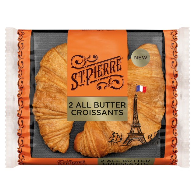 St Pierre All Butter Croissants pack of 2 (British brand)