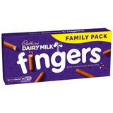 Cadbury Dairy Milk Fingers chocolate biscuit bars 189g - British product