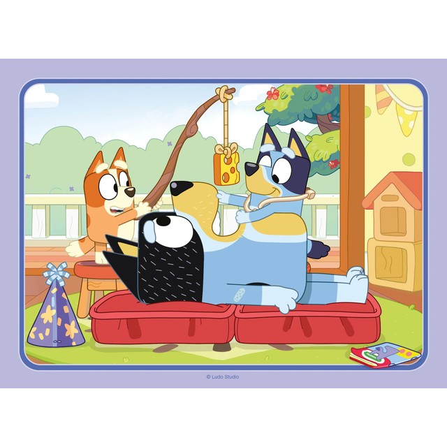 Ravensburger Bluey 4-in-a-Box jigsaw puzzles, imported from the UK