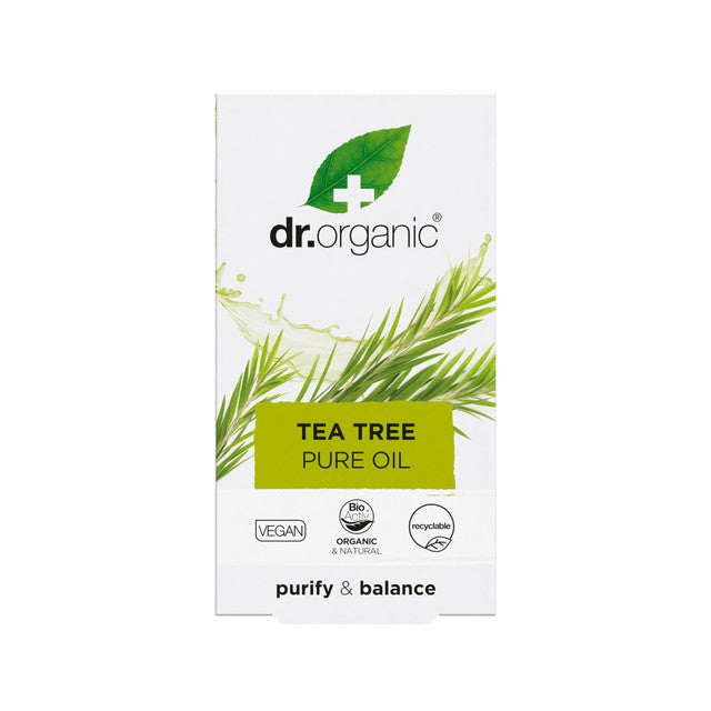 Dr Organic tea tree pure essential oil 10ml - British product