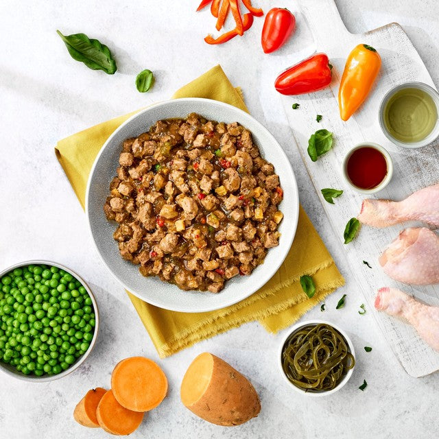 Naturo Grain & Gluten Free Chicken in Herb Gravy wet dog food 390g, imported from the UK