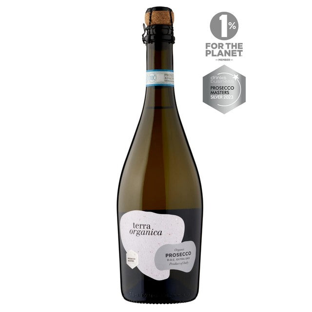 Terra Organica Prosecco Extra Dry 75cl (British brand)