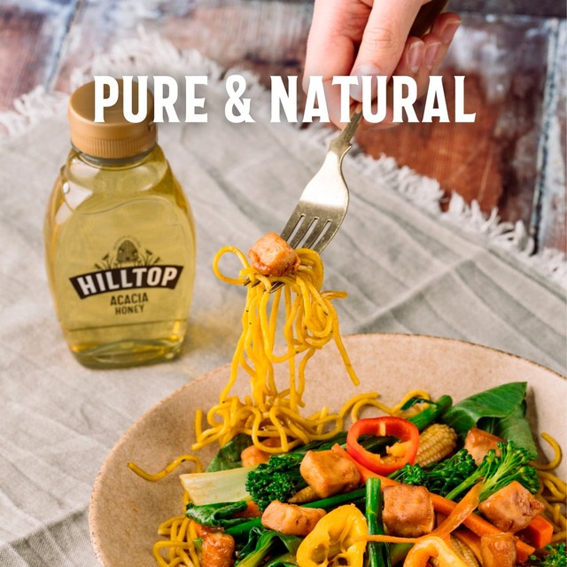 Hilltop Acacia honey 340g, UK version