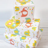 Abacus Elephant Fun wrapping paper and tags pack - British product