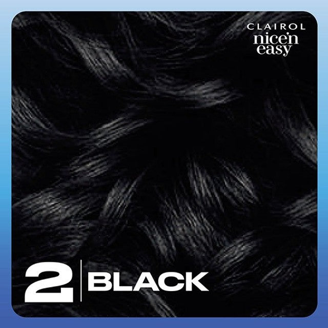 Clairol Nice'n Easy 2 Black hair dye box - British product