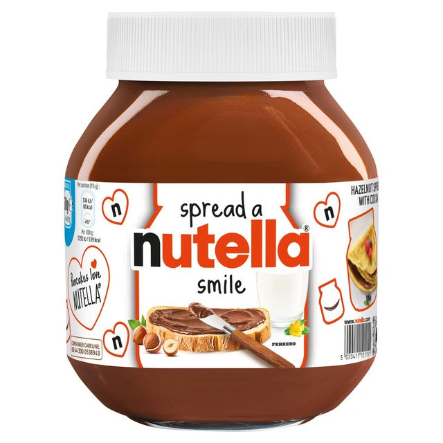 Nutella hazelnut chocolate spread, imported from the UK