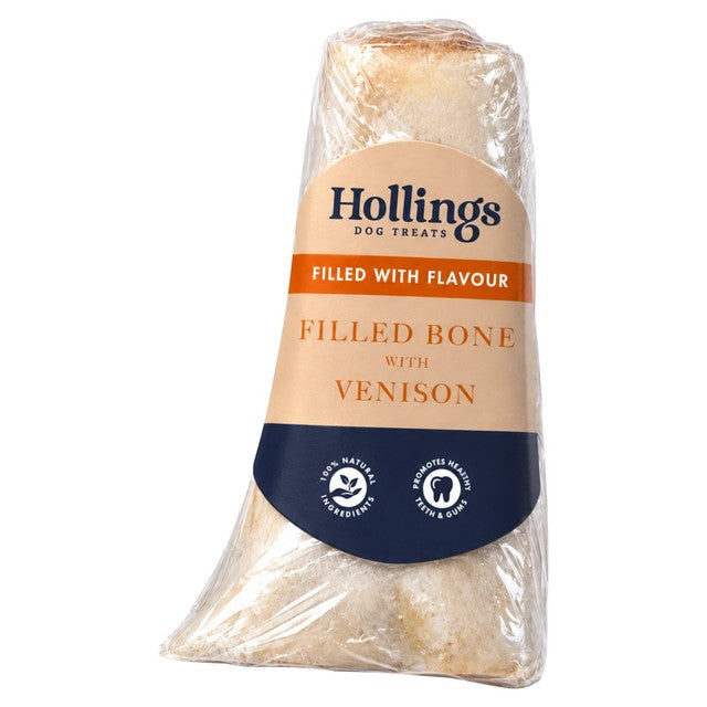 Hollings venison filled dog bone 10cm, UK version