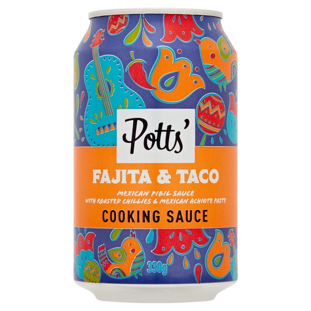 Potts Mexican Pibil fajita taco sauce 330g, UK version