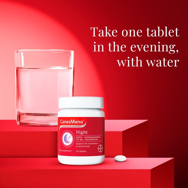 Canesten menopause support night supplement tablets (British brand)