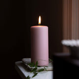 Liljeholmens pillar candle dusty pink 68x150mm (British brand)
