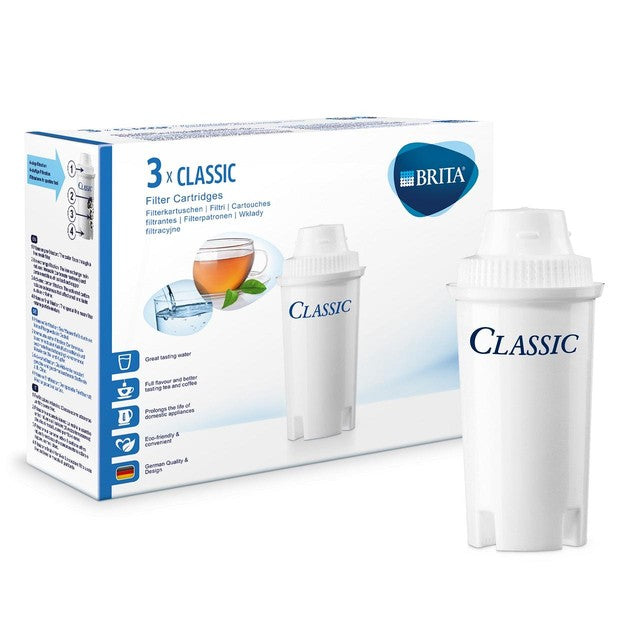 Brita Classic water filter cartridges 3-pack - British product