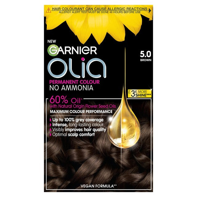 Garnier Olia 5.0 Brown hair dye, UK version