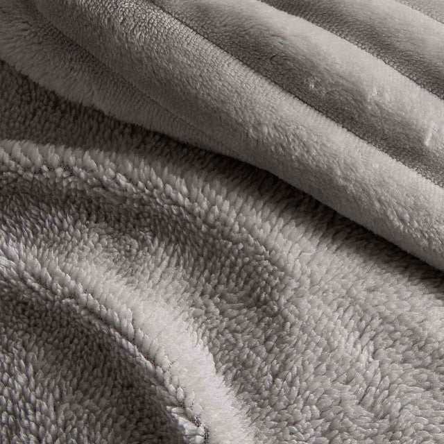 M&S cloud fleece super king bedset in grey (British brand)