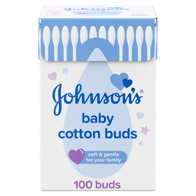 Johnson's Baby Cotton Buds Hypoallergenic 100 Pack, UK version