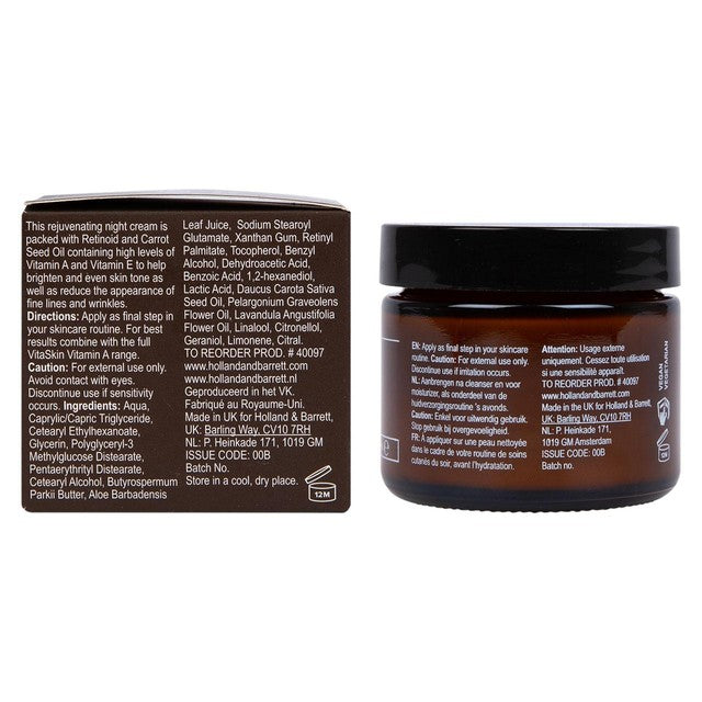 VitaSkin Vitamin A Rejuvenating night cream 60ml (British brand)