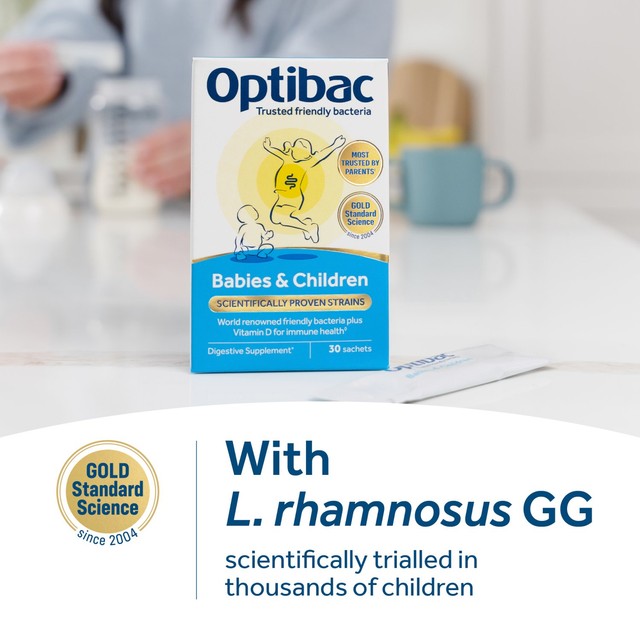 Optibac babies and children probiotic powder 30 sachets, imported from the UK
