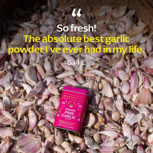 Diaspora Co. Pahadi Pink garlic powder 60g - British product