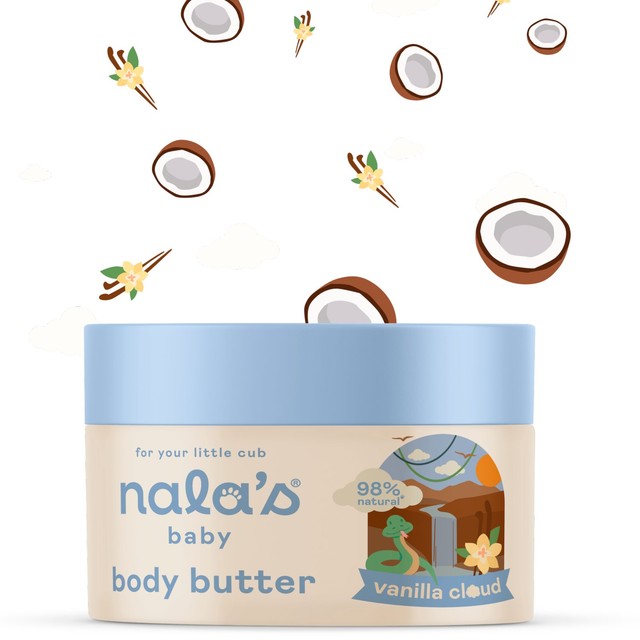 Nala's Baby body butter Vanilla Cloud 200ml, imported from the UK