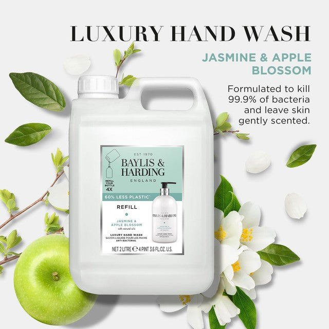 Baylis & Harding Jasmine & Apple Blossom hand wash refill 2L - British product
