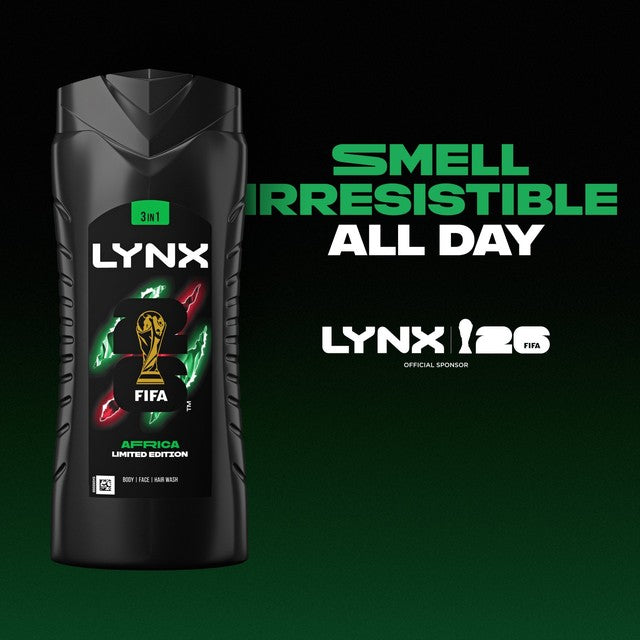 Lynx Africa body wash 500ml, UK version