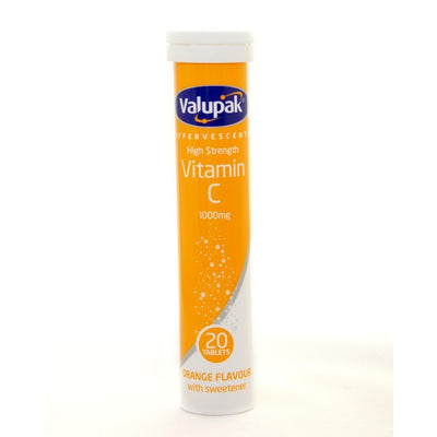 M&S Valupak Effervescent High Strength Vitamin C Orange Tablets 1000mg 20 Pack- Buy online at McGrocer
