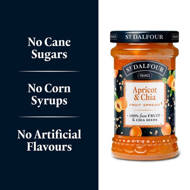 St Dalfour apricot & chia fruit spread 170g (British brand)
